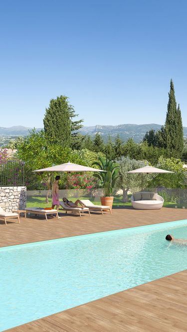 Visuel piscine Cote d'Azur mobile