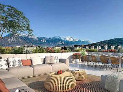 résidence cogedim quartier hirondelle annecy vue montagne