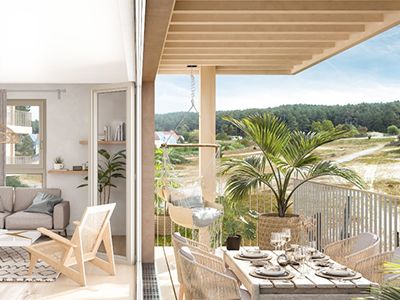 résidence cogedim quend plage immeuble neuf appartement terrasse vue mer