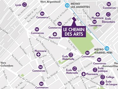 Le Chemin des Arts résidence Asnières quartier