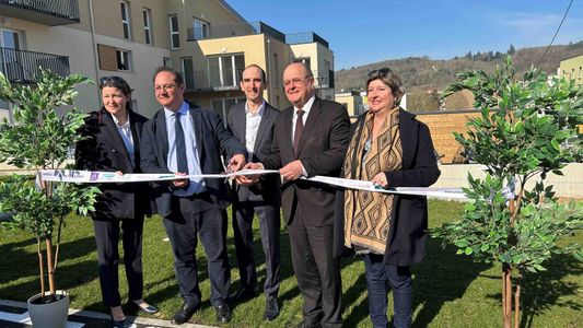 équipe cogedim à l'inauguration Green Valley