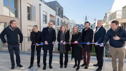 inauguration avec l'équipe cCgedim du projet immobilier neuf (94)