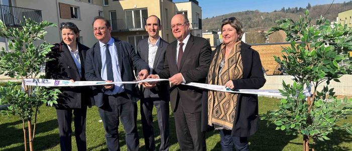 équipe cogedim à l'inauguration Green Valley
