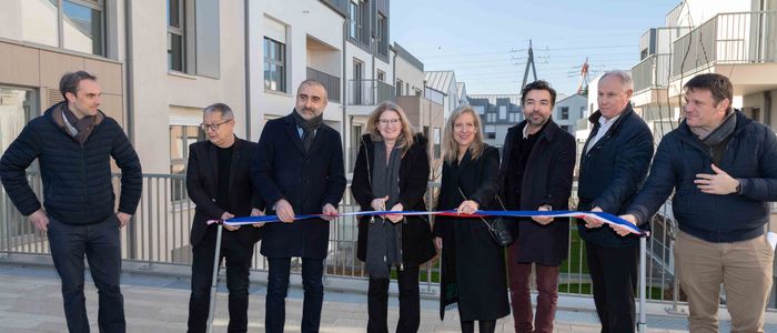 inauguration avec l'équipe cCgedim du projet immobilier neuf (94)